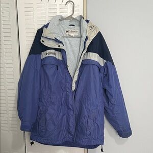 Columbia Women's L 3-in-1 Blue Jacket